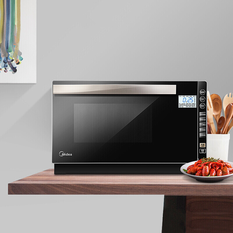 美的(midea)智能变频微波炉烤箱一体机23升900w家用微蒸烤光波炉 m3